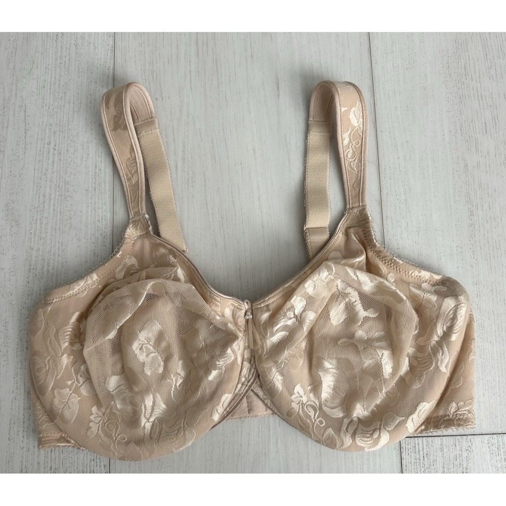 Wacoal Awareness Bra Sz 40D Underwired Unlined Full Coverage 85567‎ Nude